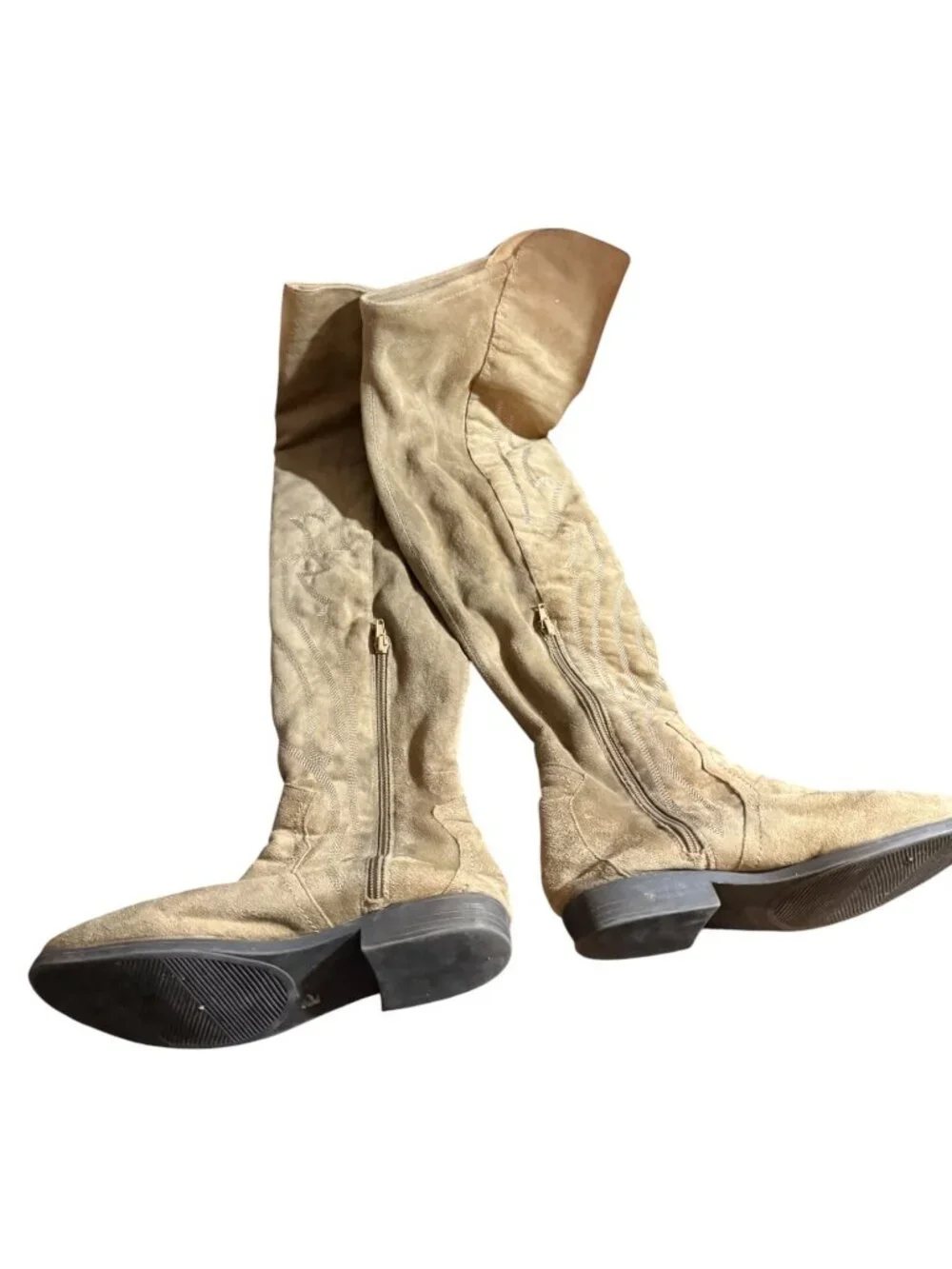 Me Too “Brandy” Western Embroidered Knee-High Boots – Size 9.5